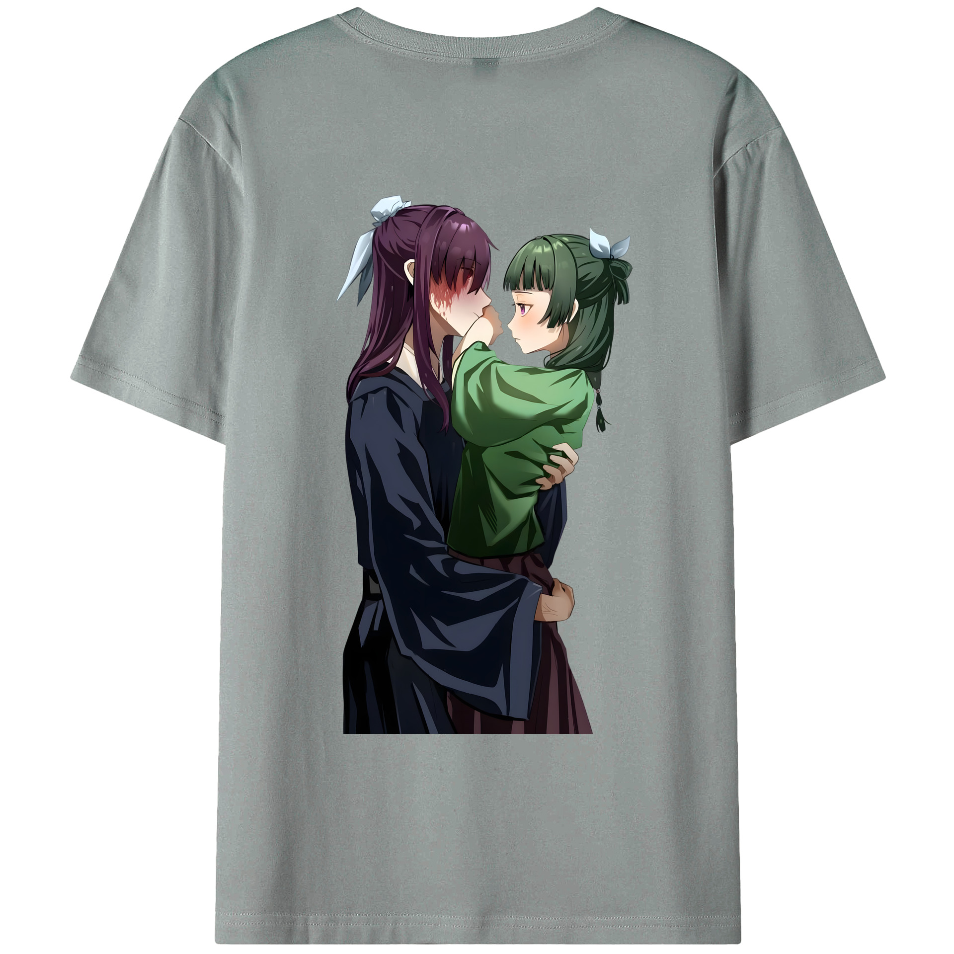 （画像用） 薬屋のひとりごと The Apothecary Diaries 綿100％ メンズ半袖Tシャツ（バックプリント） 通気性